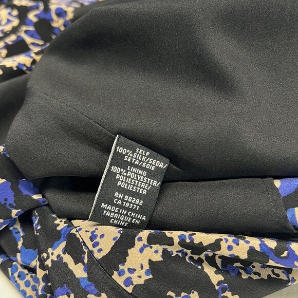 TIBI Silk Python Print Long Sleeve Mini Shift Dress Size 0 NWT - Picture 11 of 11